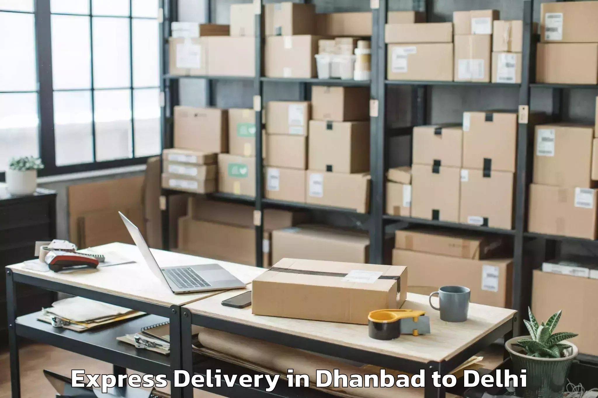 Discover Dhanbad to Palam Express Delivery